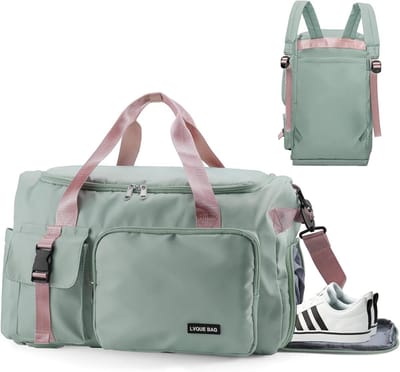 Grote Sporttas met Schoenenvak en Nat Vak – 42 Liter Duffle Bag voor Dames en Heren