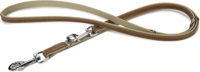 Beeztees leren dressuurlijn Comfort. Bruin. 200 cm x 18 mm.