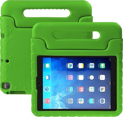 Hoesje - Geschikt voor Apple iPad 7 (2019) - 10.2 inch - 7e Generatie - Kinderhoes Shockproof Bumper - Kidsproof Case - Tablethoes - Kinder Hoes Cover - Groen