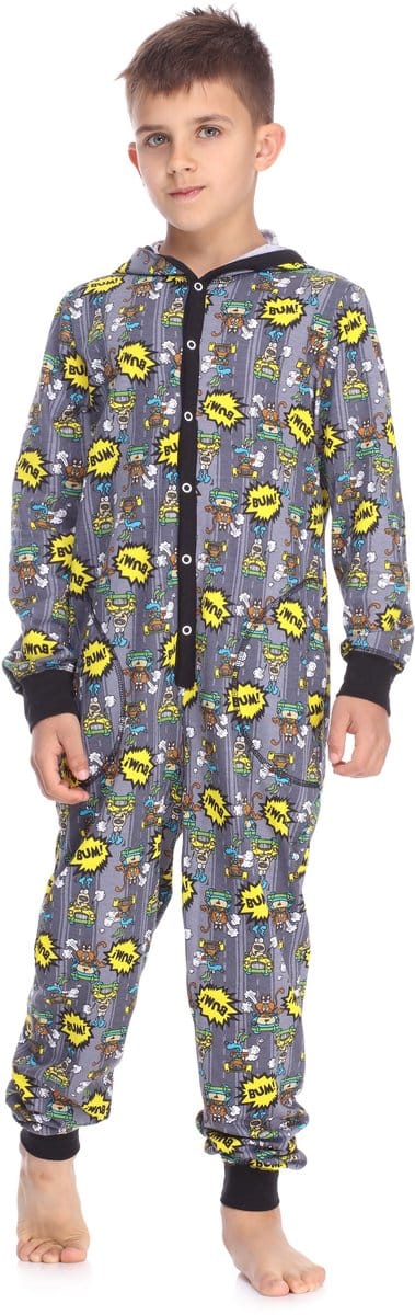 Timone – Jeugdpyjama – Romper – Slaap – Overall – Army – 110-116 - TI-TI30-122-PJ