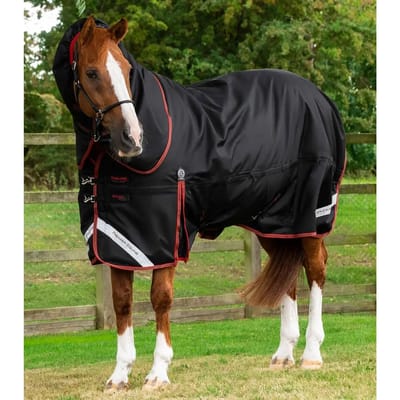 Outdoor paardendeken met halsbedekking Premier Equine Titan 450 g