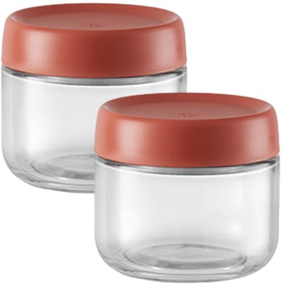 Dailygoods- Havermoutpot 280 ml - Inmaakpotten met Schroefdeksel - Luchtdichte Glazen Potten - Herbruikbare Potjes - Perfect voor Salades en Yoghurt - Inmaakpot
