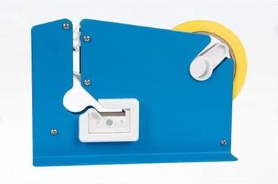 Kortpack - Set: zakkensluiter + 16 rollen gele PVC-tape - Eenvoudig sluiten van zakken - (020.0032)