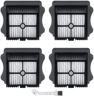 Dailygoods- HEPA-filters 4 stuks - Reservefilter - Tineco iFloor 3/S3/S5/S5 Pro - Duurzaam - Wasbaar - Vangt 99,9% stof en vuil op - Stofzuigerfilters