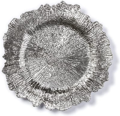 Inge-glas Kaarsenbord - zilver - asymmetrisch - 33 cm - kaarsenbord - kaarsen plateau - Kaarsenonderzetter