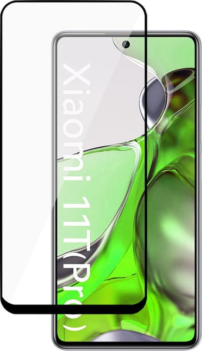 Full Screenprotector Glas geschikt voor Xiaomi Mi 11T / Mi 11T Pro - Beschermglas Screen Protector Glas