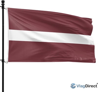 VlagDirect - Letse vlag - Letland vlag - 90 x 150 cm