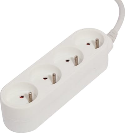 UNIVERSEEL - Design Multistekker 4 X 16A - 1,5m - Wit - 48840
