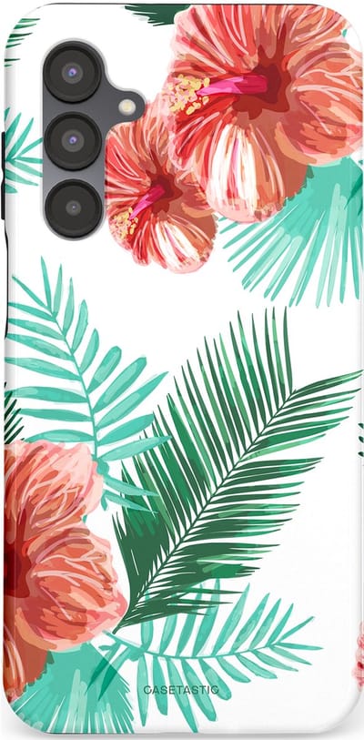 Casetastic Hoesje Geschikt voor Samsung A16 - Stijlvolle Beschermende Duo-layer Case - Exotisch Roze Flora