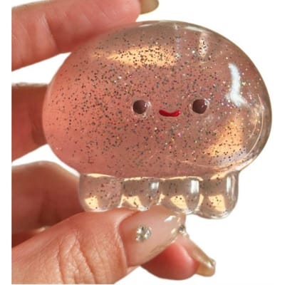 Jouet Squishy Méduse pour Soulagement du Stress - Jouet Sensoriel Fidget Doux à Remontée Lente Kawaii Cadeaux de Fête pour Enfants Adultes Cadeaux d'Anniversaire