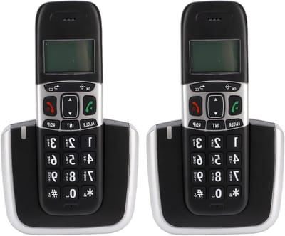 Draadloze Telefoon - Vaste Telefoon - Thuis Bellen - Automatisch Oproepblokkering - 2 Handsets - Wit