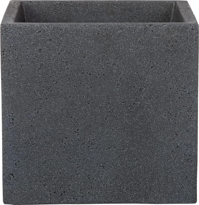 Omgoods - C-Cube Bloempot Stony Black, 40 cm