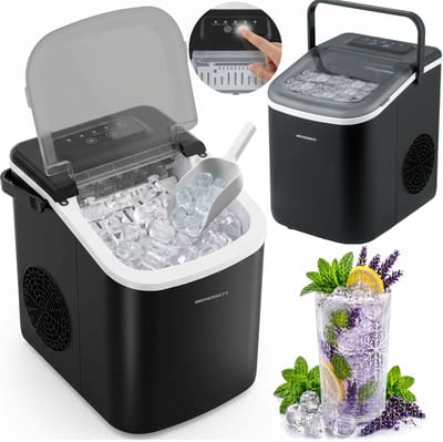 Berdsen BD-420 Serie - Ijsblokjesmaker - Automatische Reiniger - 1,1L - Zwart