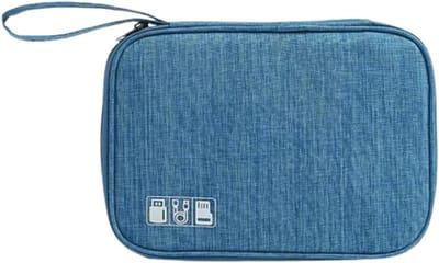 Draagbare Elektronische Accessoire Organizer voor Reizen, Schokbestendige en Vochtbestendige Kabeltas voor Opladers, Hard Drives en Kabels