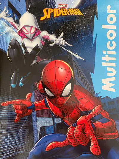 Multicolor - Marvel - Spiderman Kleurboek - 32 Pagina's - 17 Kleurplaten met 17 Voorbeelden - Voor Kinderen - Knutselen - Creatief - Uitermate Geschikt voor Kleurpotloden en Wasco
