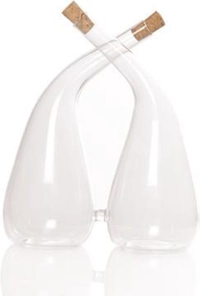 Cosy @ Home Duofles Glas Met Kurk Glas 12,1xh13cm