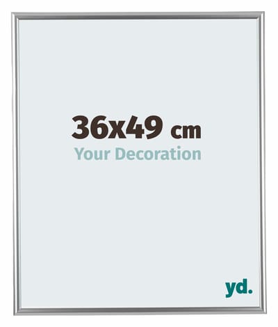 Your Decoration - Fotolijst 36x49 cm - Kunststof - Zilver - Bordeaux