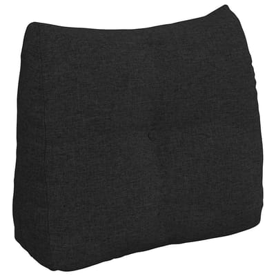 vidaXL - Rugkussen - Zwart - 60 - x - 24 - x - 50 - cm - Stof