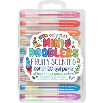 Ooly - Mini Doodlers - 20 Gekleurde mini gelpennen met fruitgeur