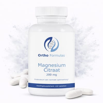 Magnesium Citraat Tabletten – Spieren & Energie – 200 mg – 100 Vegan Tabletten