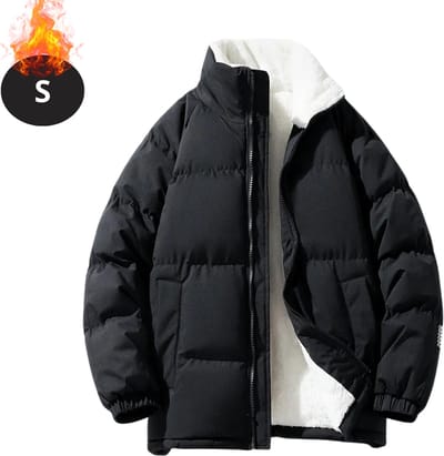 Livano Winterjas - Parka - Heren - Winter - Pufferjas - Volwassen - Stijlvol - Gewatteerde Jas - Zwart - S