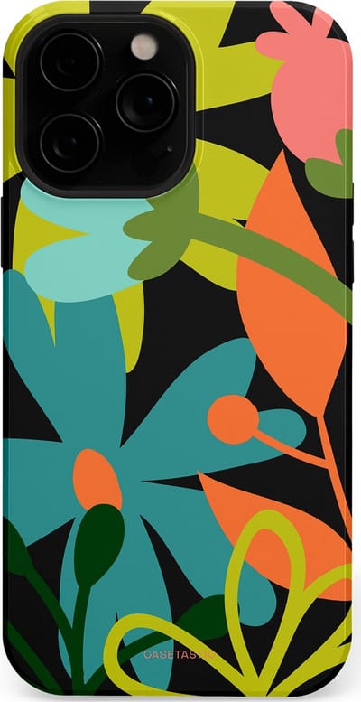 Casetastic Hoesje Geschikt voor Apple iPhone 13 Pro Max Magsafe - Stijlvolle Beschermende Duo-layer Case - Botanisch Feest