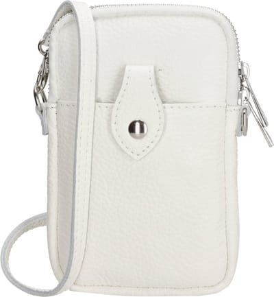 Charm London Elisa Crossbody Telefoontasje Premium Leatherlook - Leren Dames Tas - Wit
