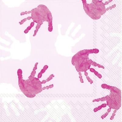 IHR - Lunch servetten - Little hands light rose