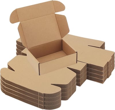 40 Stuks Verzenddozen van Karton, 15 x 10 x 5 cm, Kleine Verpakkingsdozen voor Verzending en Opslag