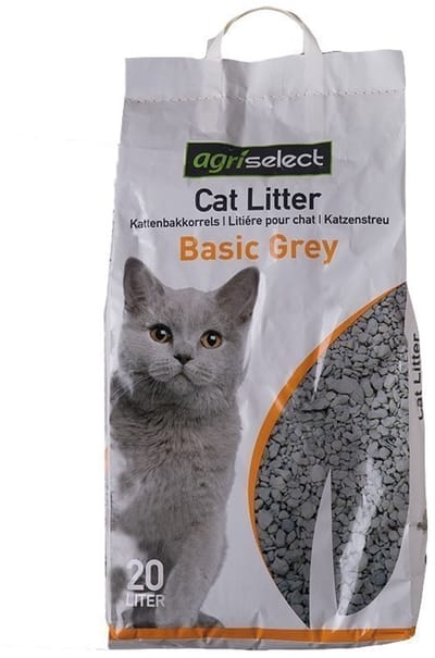Kattenbakvulling Agriselect - Grove Korrels, 20 Ltr - Absorptief, Zonder Geur