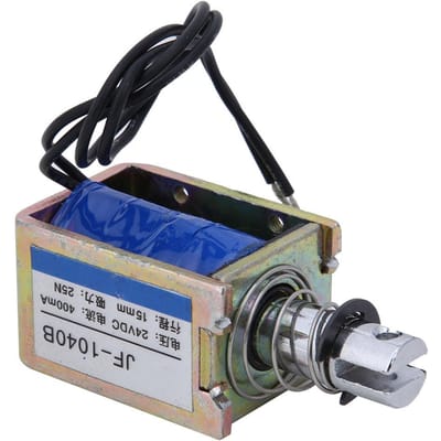 JF 1040B 25N 24V DC Électroaimant Type Pousser Tirer Électroaimant Solénoïde Course 15mm