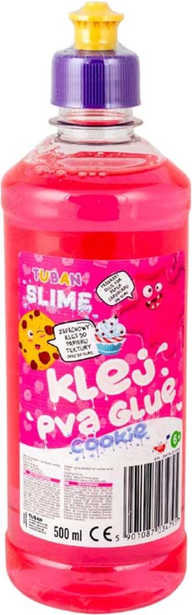 Tuban Tuban - Pva Lijm voor slijm Roze - Koekjesgeur 500 ml