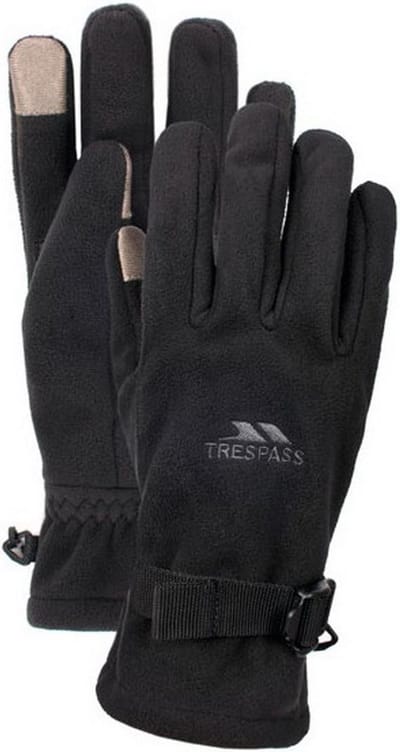 Trespass Adults Unisex Contact Touch Screen Winter Gloves (Black)