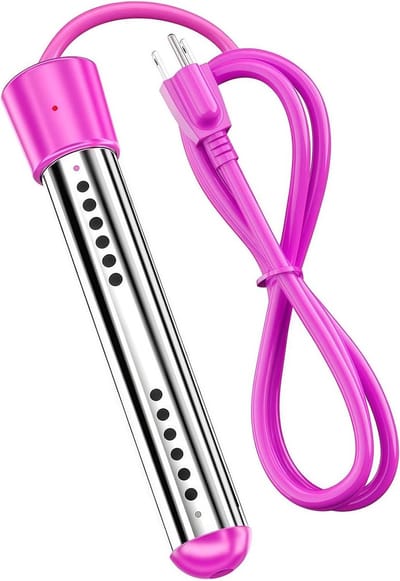 Dompelaar - Waterverwarmer - Warm Water Maken - Temperatuur Controle - 9 x 6 x 30 cm - Zwart