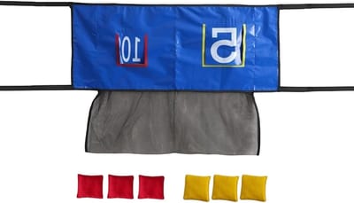 Trampoline Werpnet - Zandzak Gooi Spel - Actief Buitenspelen - Waterdicht PVC Materiaal - 96 cm Hoog - Niet gespecificeerd