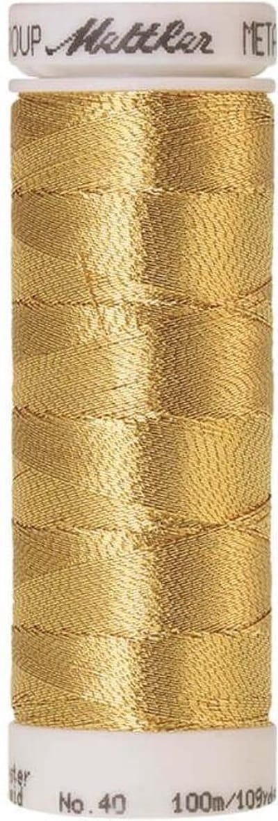 AMANN METALLIC GAREN, GOUD, 100M, Col. 0500, PER KLOSJE.