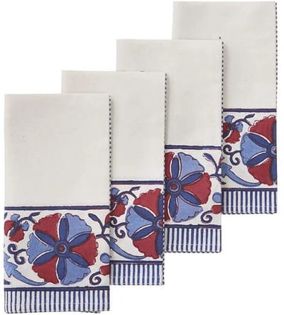 Bungalow - Servetten Rosette Indigo 45x45cm (set van 4) - Servetten