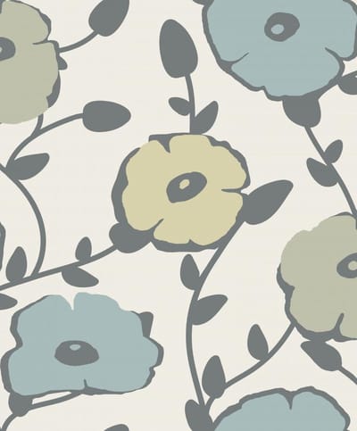 Oslo | Scandinavische bloemen | vliesbehang 0,53x10m