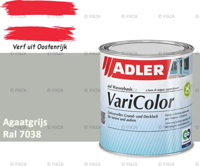 ADLER Varicolor Lakverf RAL 7038 – Agaatgrijs 750 ml – 2-in-1 Houtverf, Metaalverf en Kunststof Lak voor Binnen & Buiten