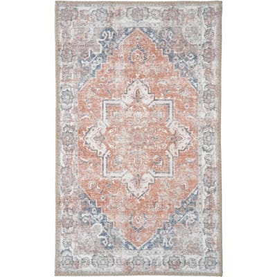 House Nordic Havana Deurmat - Deurmat, oranje/blauw, 50x80 cm