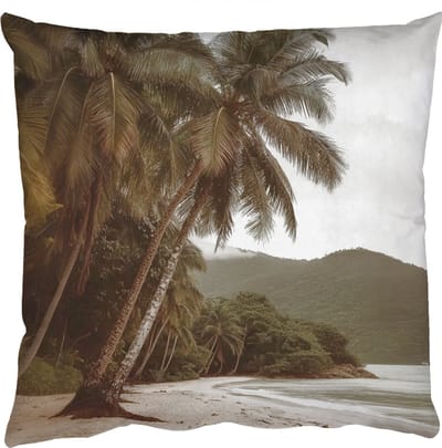 Sierkussens - Kussentjes Woonkamer - 50x50 cm - Eiland - Palmboom - Zee