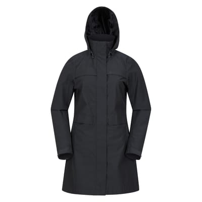 Mountain Warehouse Dames/Dames Cloudburst Textured Waterdichte Jas (Zwart)