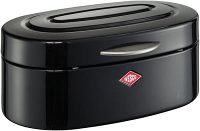 WESCO Single Elly Broodtrommel | 8,5 Liter | Metaal - Zwart | Broodbewaardoos