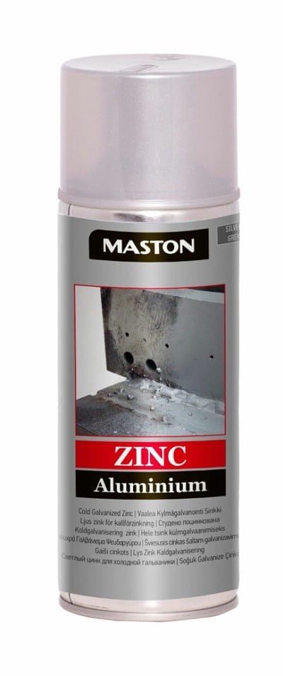 Maston Zinc Spray - Mat - Aluminium Zinkspray - 400 ml - spuitbus verf