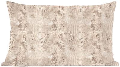 Sierkussens - Kussentjes Woonkamer - 60x40 cm - Slang - Patroon - Beige