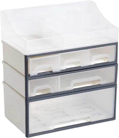 Cosmetische Opbergdoos - Make-up Organizer - Sieraden Opbergen - Stapelbaar Ontwerp - N.v.t. - Wit