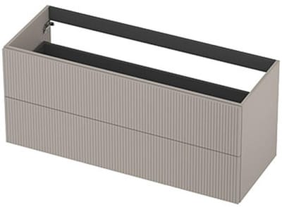 INK - Onderkast 2L Gelakt Gefreesd Tbv Greep - 1200x450x520 Mm - Kasjmier Grijs