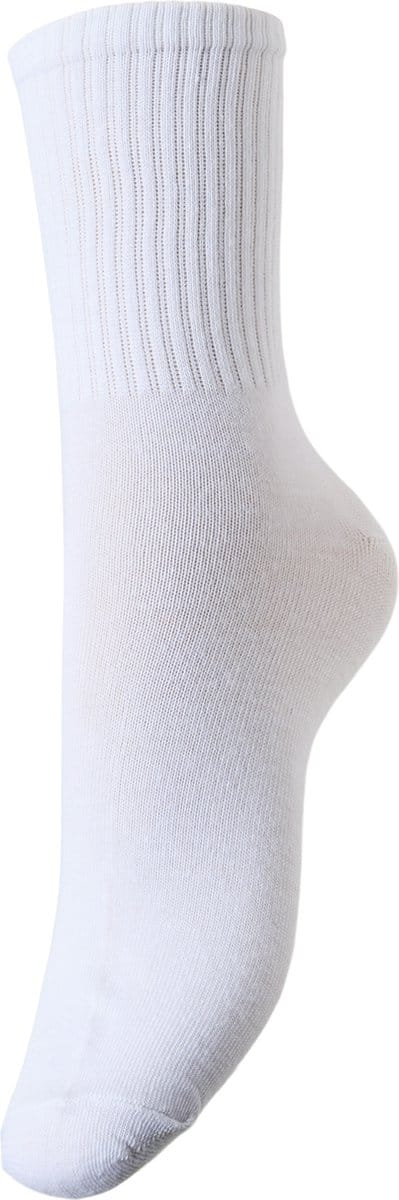 Dames sokken 1-pack - Strepen - onesize - Dames sportsokken wit en zwart - Wit / Onesize