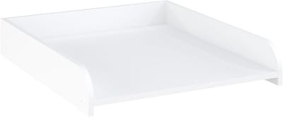 Aankleedopzetstuk wasmachine - Commode opzetstuk - Baby verzorgen - Hoge beschermranden - 716 x 632 cm - Wit