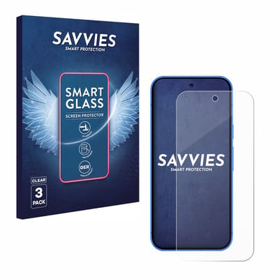 3 Stuks Savvies Screenprotector - geschikt voor Google Pixel 10 - beschermfolie glas transparant